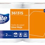 TOALLAS DE PAPEL UNA HOJA x 2ROLLOS DE 200MT// ELITE