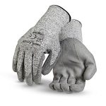 Guantes Poliéster // Palma PU Gris - Imagen 3