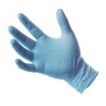 Guantes Desechables de Nitrilo Azul Talla L x 100 und // Brillamax