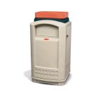 Contenedor plaza con portabandeja 50 gl Beige // Rubbermaid